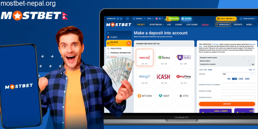 Mostbet Nepal Payment Methods
